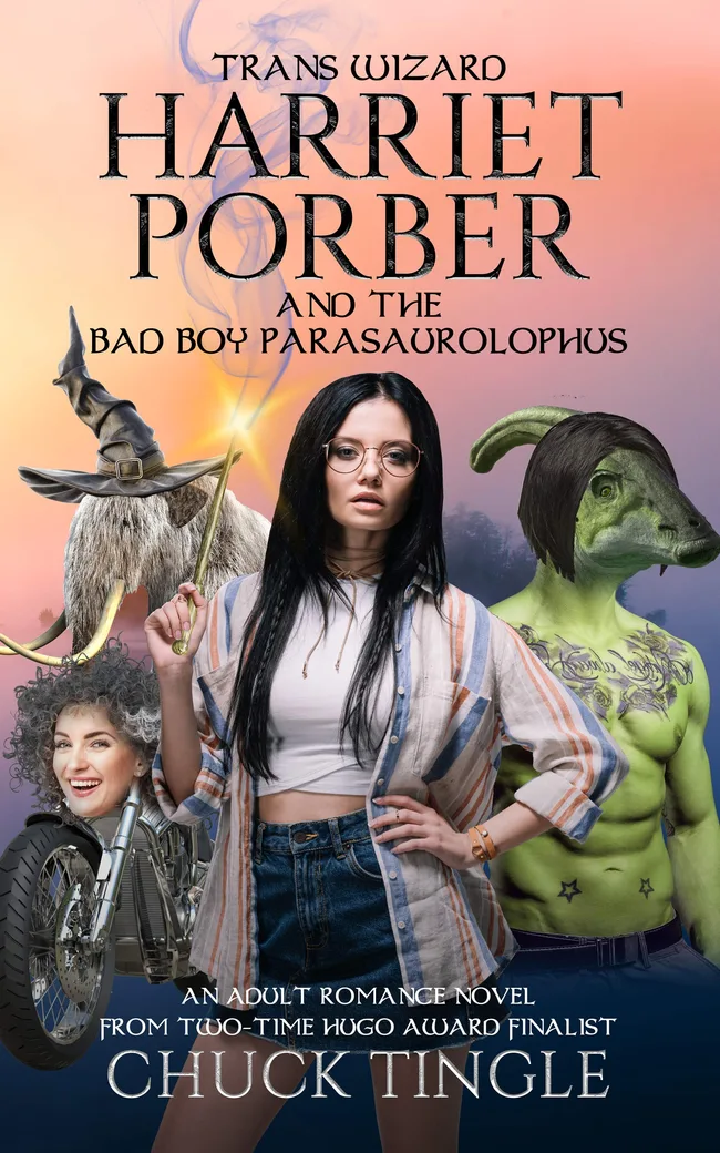 Trans Wizard Harriet Porber and the Bad Boy Parasaurolophus
