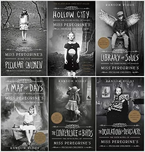 Miss Peregrine's Peculiar Children 6 book series (Miss Peregrine's Home for Peculiar Children, Hollow City, Library of Souls, A Map of Days, The Conference of the Birds, The Desolations of Devil's Acre) Paperback
