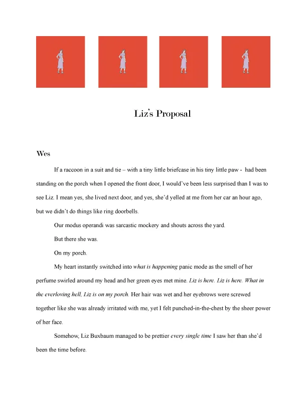 Liz’s Proposal (Better than the Movies, #1.1)