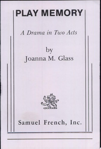 Play Memory A Drama in Two Acts