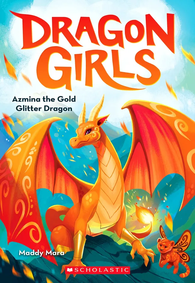 Azmina the Gold Glitter Dragon (Dragon Girls #1)